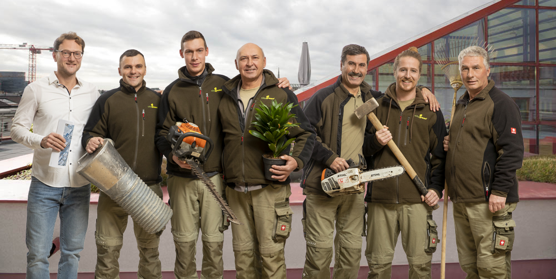Team Garten-Landschaftsbau – Dachbegrünung / Standort Wien